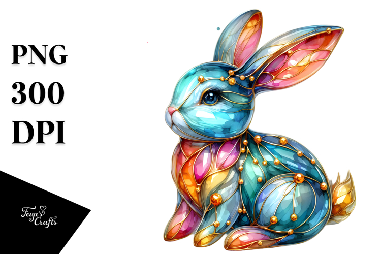 Colorful Bunny PNG