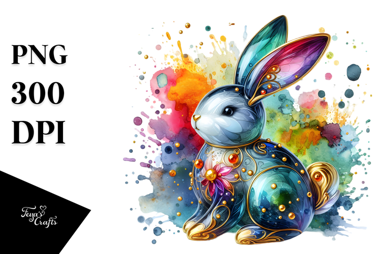 Colorful Bunny PNG