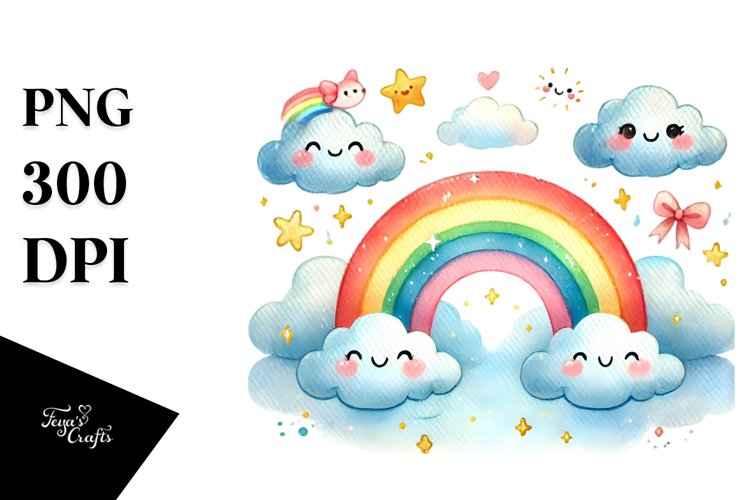 Watercolor Rainbow Png Image 24