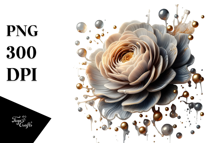 Glossy Ranunculus Sublimation PNG