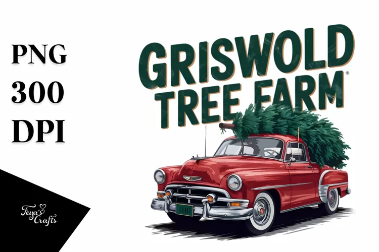 Griswold Tree Farm PNG Clipart |Tshirt Design