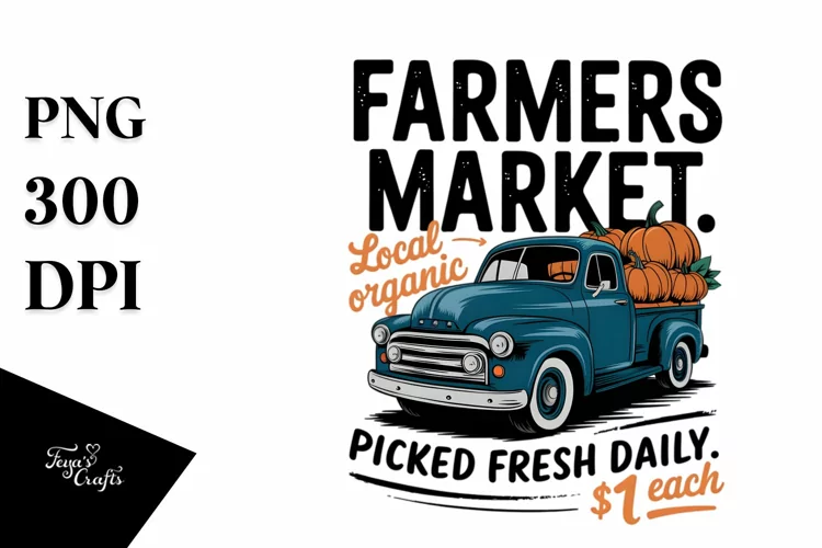Farmers Market Clipart |Tshirt Design