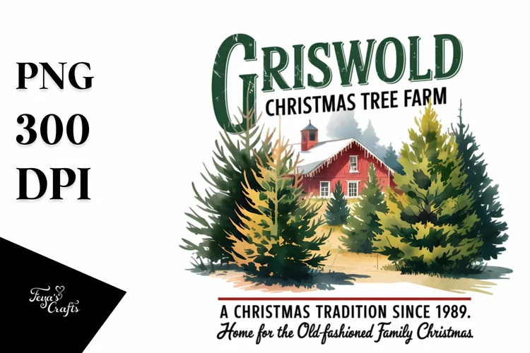 Griswold Tree Farm PNG Clipart |Tshirt Design