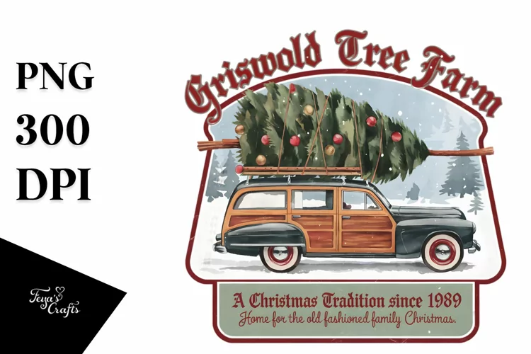 Griswold Tree Farm PNG Clipart |Tshirt Design