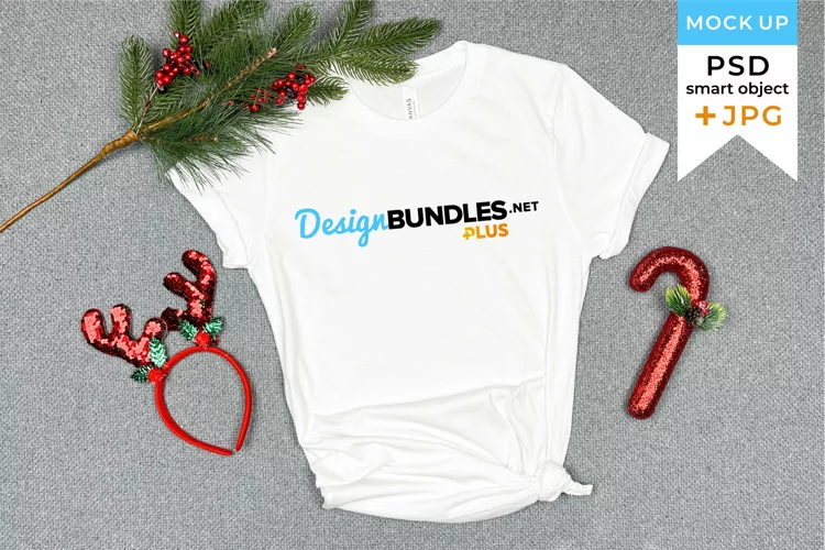 Christmas t-shirt mockup | Christmas bella canvas mockup