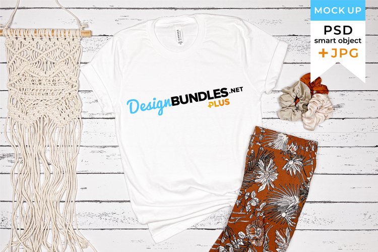 White Tshirt Mockup Image 3