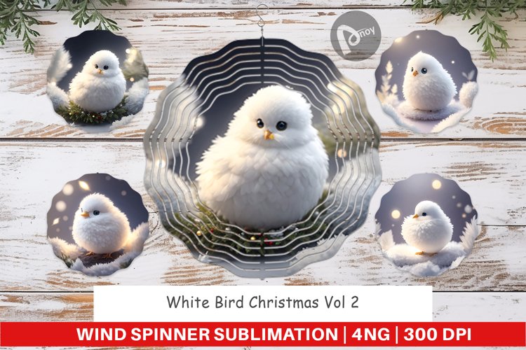 Wind Spinner White Bird Christmas