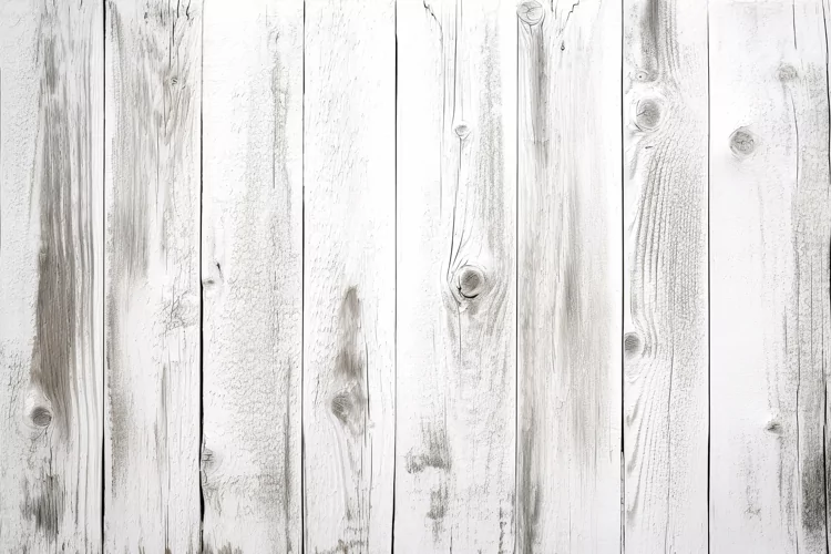 White colored vintage wood texture. Bright wooden background