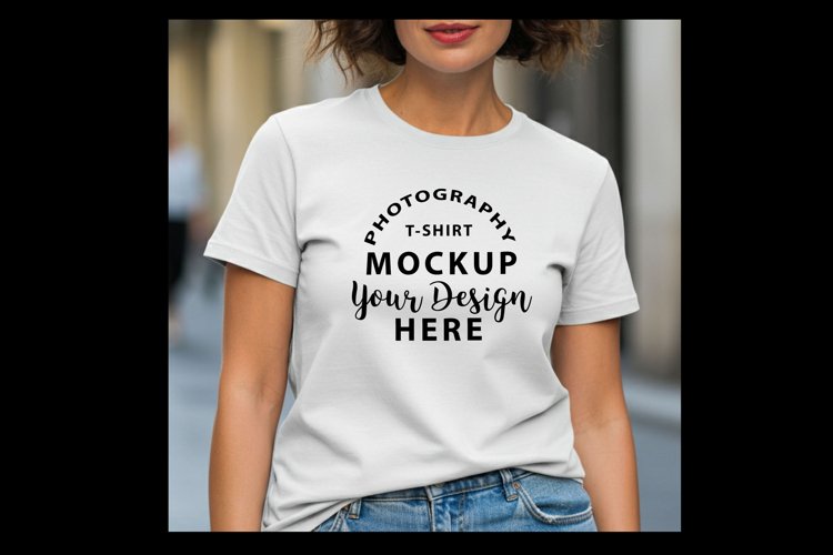 White Tshirt Mockup Image 10