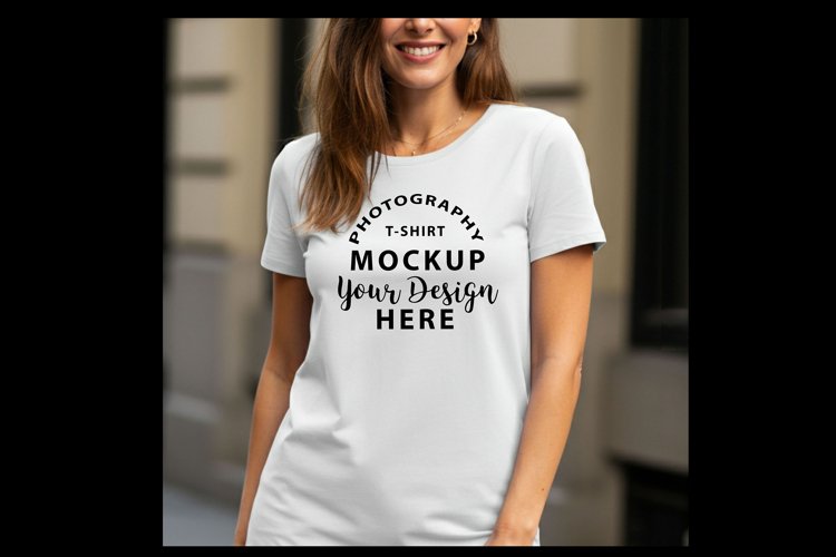 White Tshirt Mockup Image 9