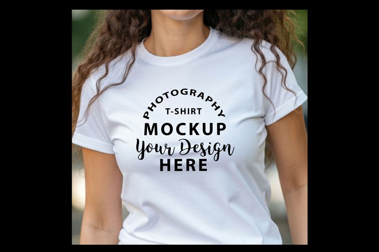Black Tshirt Mockup Image 10