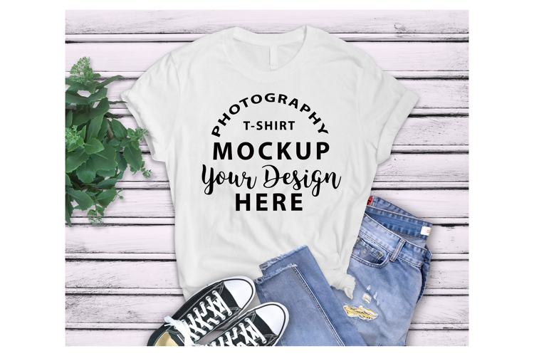 BellaCanvas 3001 T-shirt Mockup WHITE