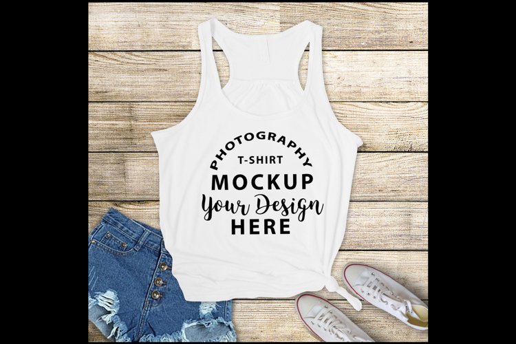 White Tshirt Mockup Image 3