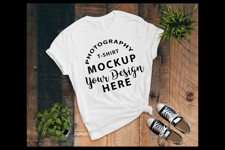 White Tshirt Mockup Image 18