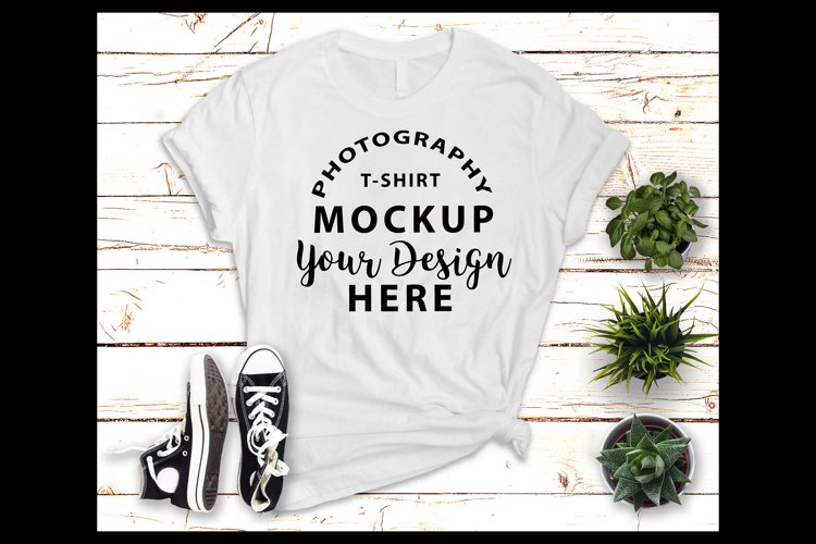 White Tshirt Mockup Image 8