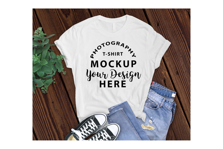 Bella Canvas 3001 T-shirt mockup color WHITE