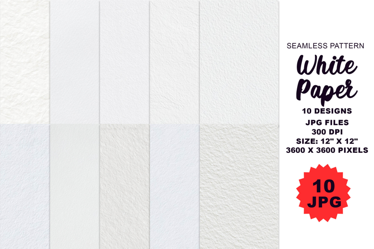 White Paper Textures Seamless Pattern 10 JPG