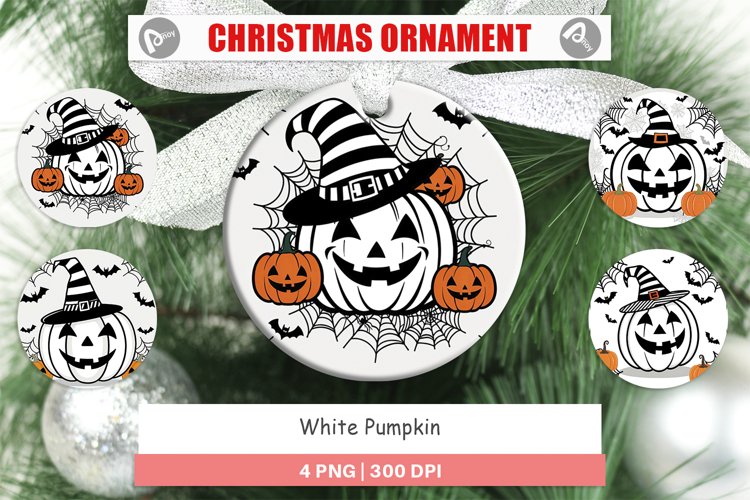 Christmas Ornaments White Pumpkin