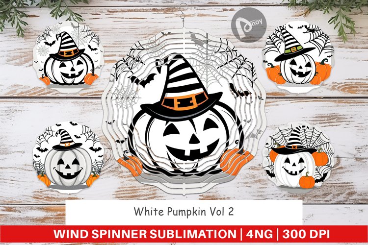 Wind Spinner White Pumpkin