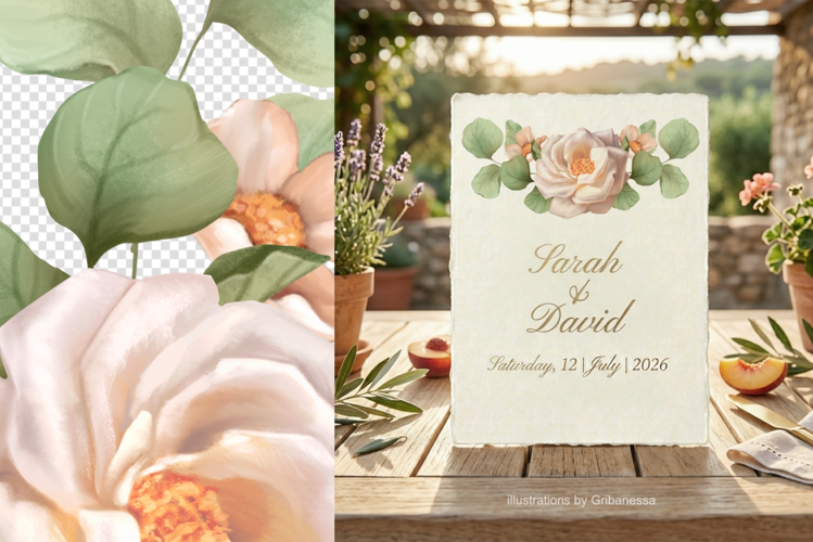 White Rose Floral Arrangement PNG