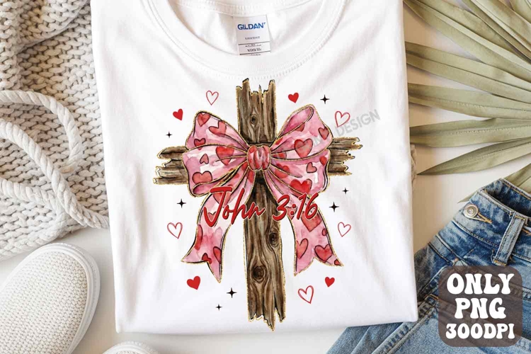 John 3:16 Png, Glitter Valentine png, Retro Valentine Png