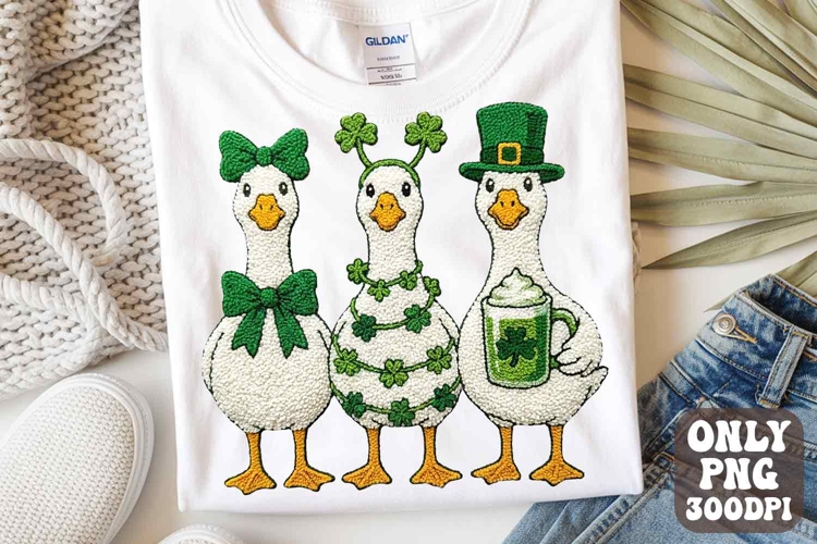 Latch Hook Yarn Crochet Funny St Patricks Silly Goose PNG