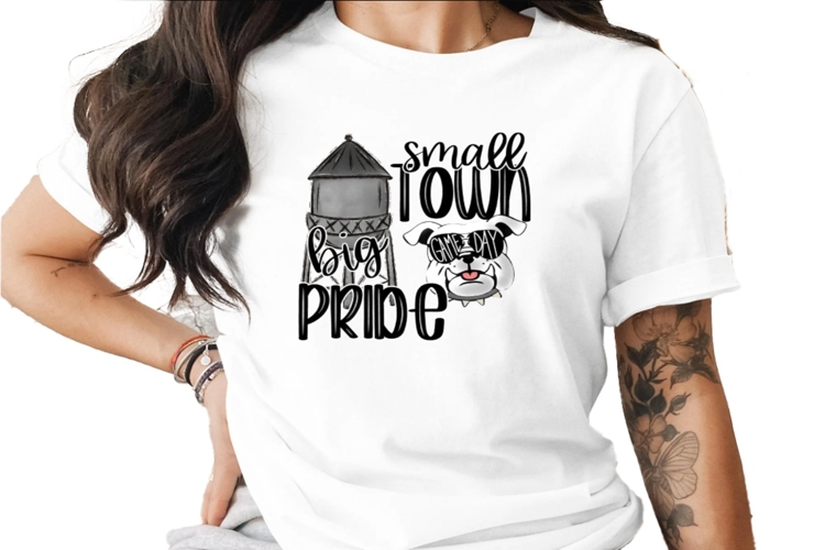 Small Town Big Pride Bulldogs Sublimation PNG