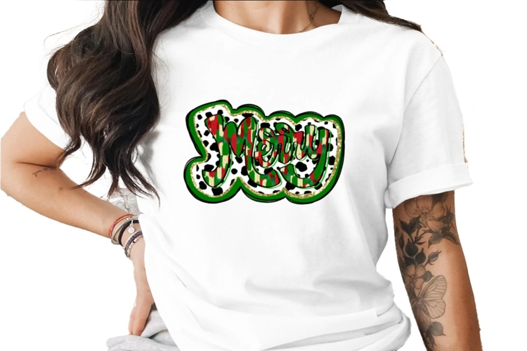 Merry brush stroke dalmation frame Sublimation PNG