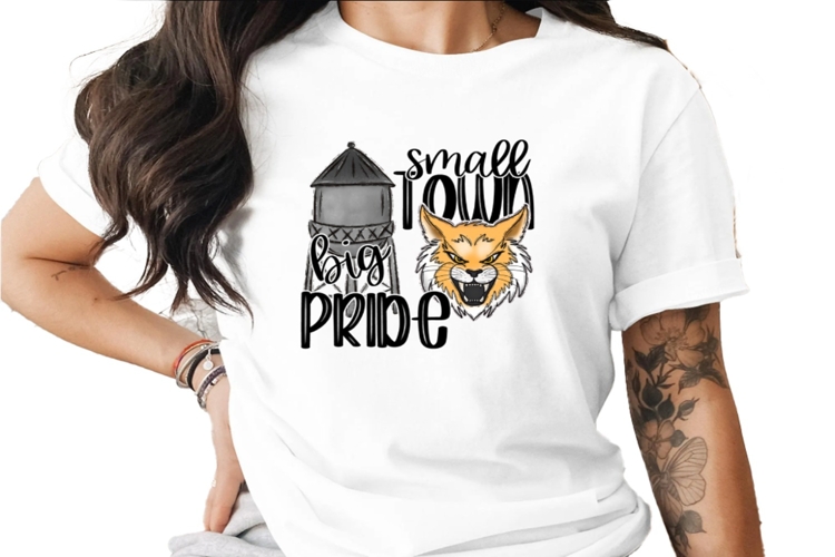 Small Town Big Pride Indians Wildcats Sublimation Clip Art