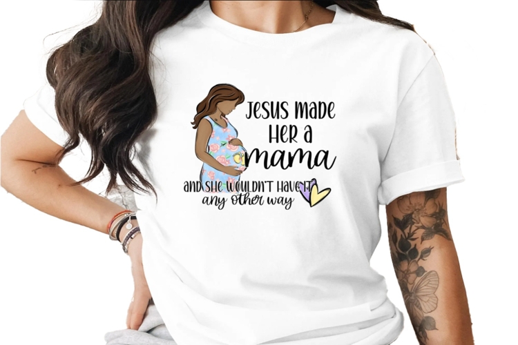 Jesus Made Her a Mama Baby Sublimation PNG