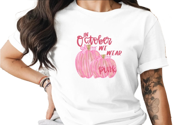 October Pink Pumpkins Digital