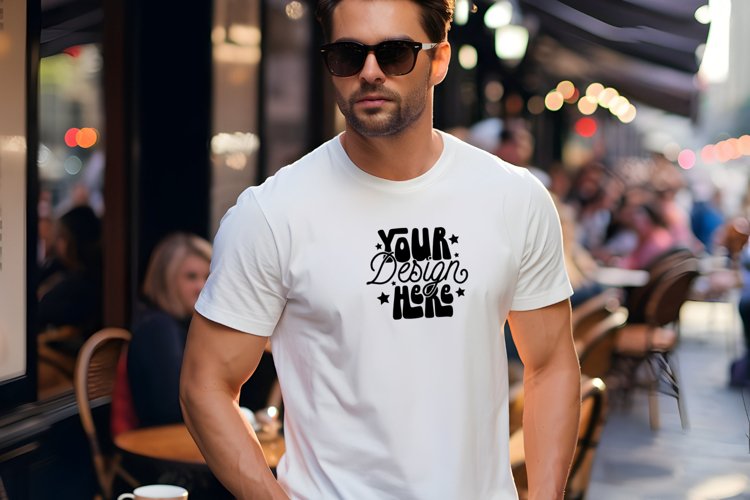 White Tshirt Mockup Image 4
