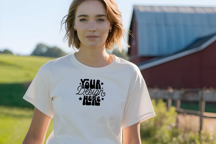 White Tshirt Mockup Image 9