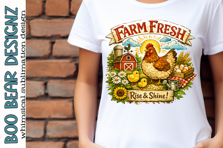 Farm Fresh Rise and Shine Clipart