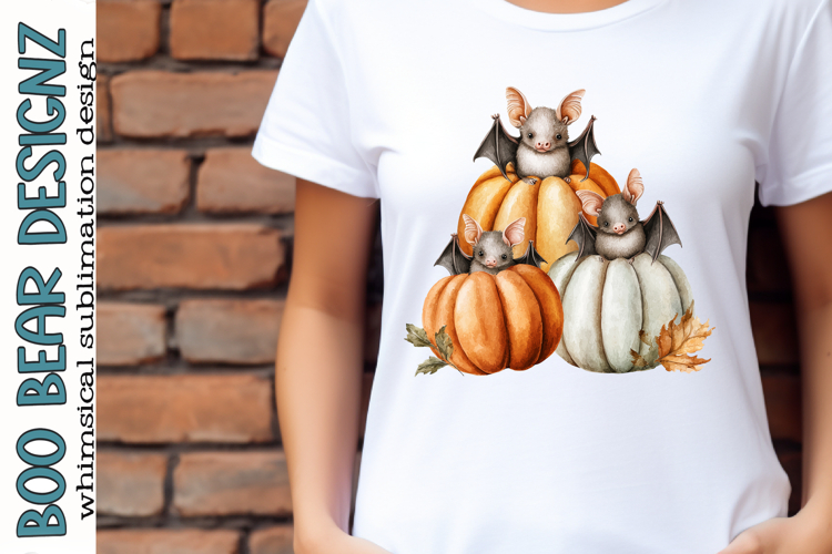 Cute Little Pumpkin Bats