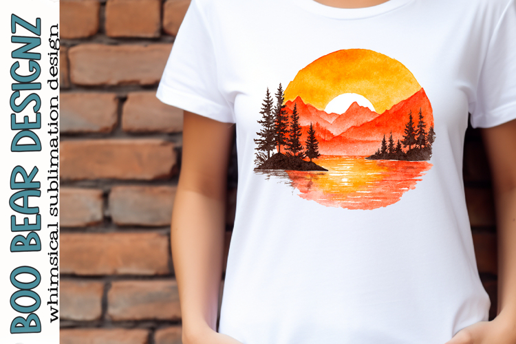 Watercolor Mountain Clipart