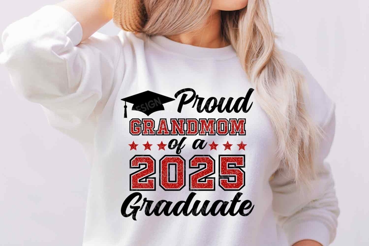 Proud Grandmom of a 2025 Graduate SVG PNG | Graduation Shirt