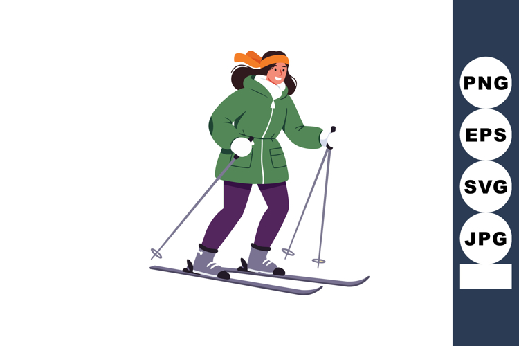  Skiing Clipart Image 2