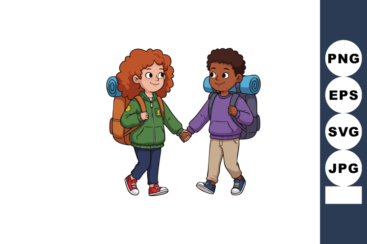 Holding Hands Clipart Image 3