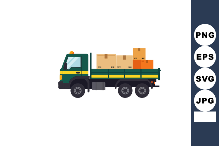 Truck Vector Image 3