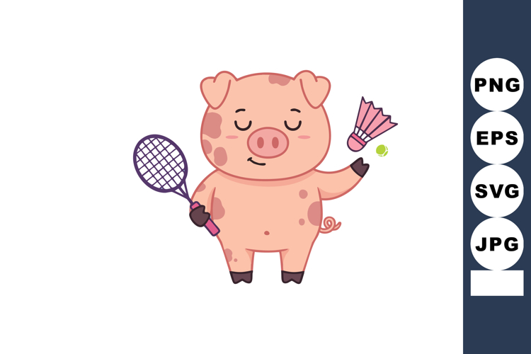 Badminton Clipart Image 2