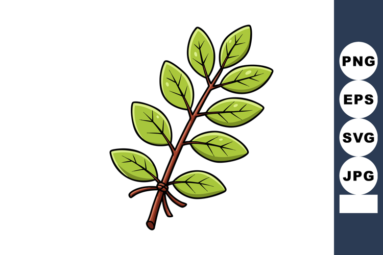 Hojas Vector Image 14