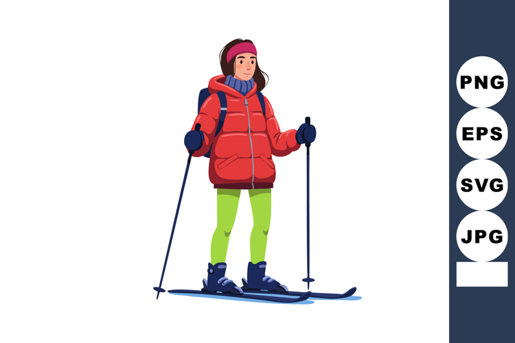  Skiing Clipart