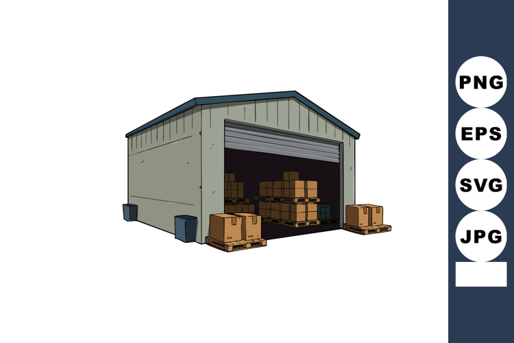 Warehouse Clipart
