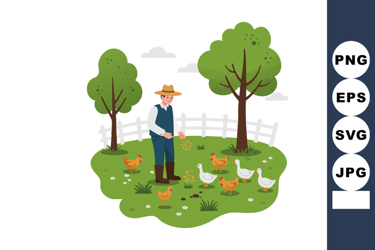 Chickens Clipart Image 2