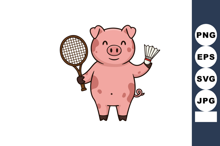 Badminton Clipart Image 3