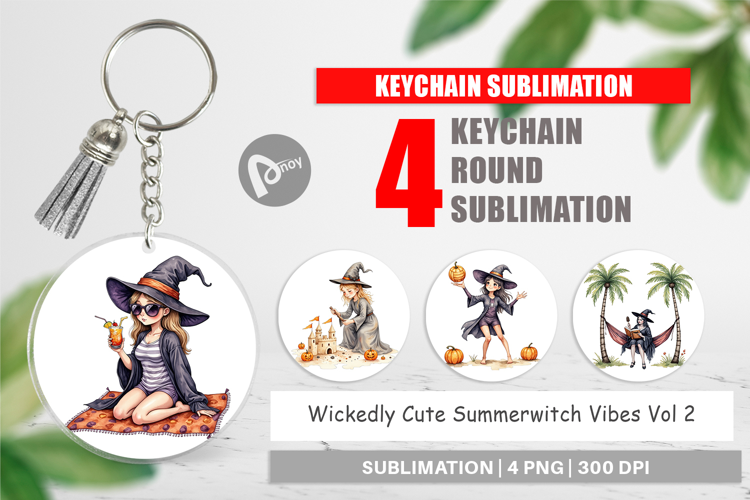 Keychain Cute Summerwitch Vibes