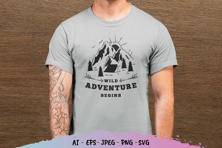 Wild Adventure Begins For T-Shirt