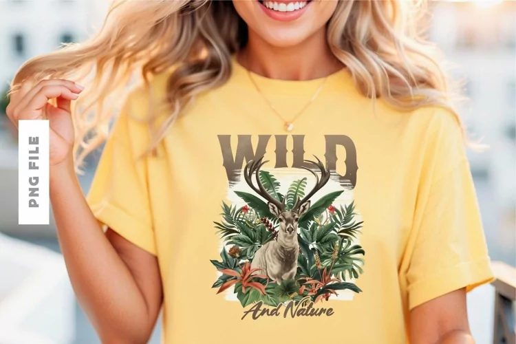 Wild And Nature T shirt Design
