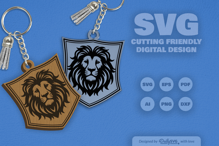 Wild Animal Keychain Laser Cut SVG